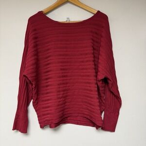 Evolution Women's Red Sweater‎ Size XL
